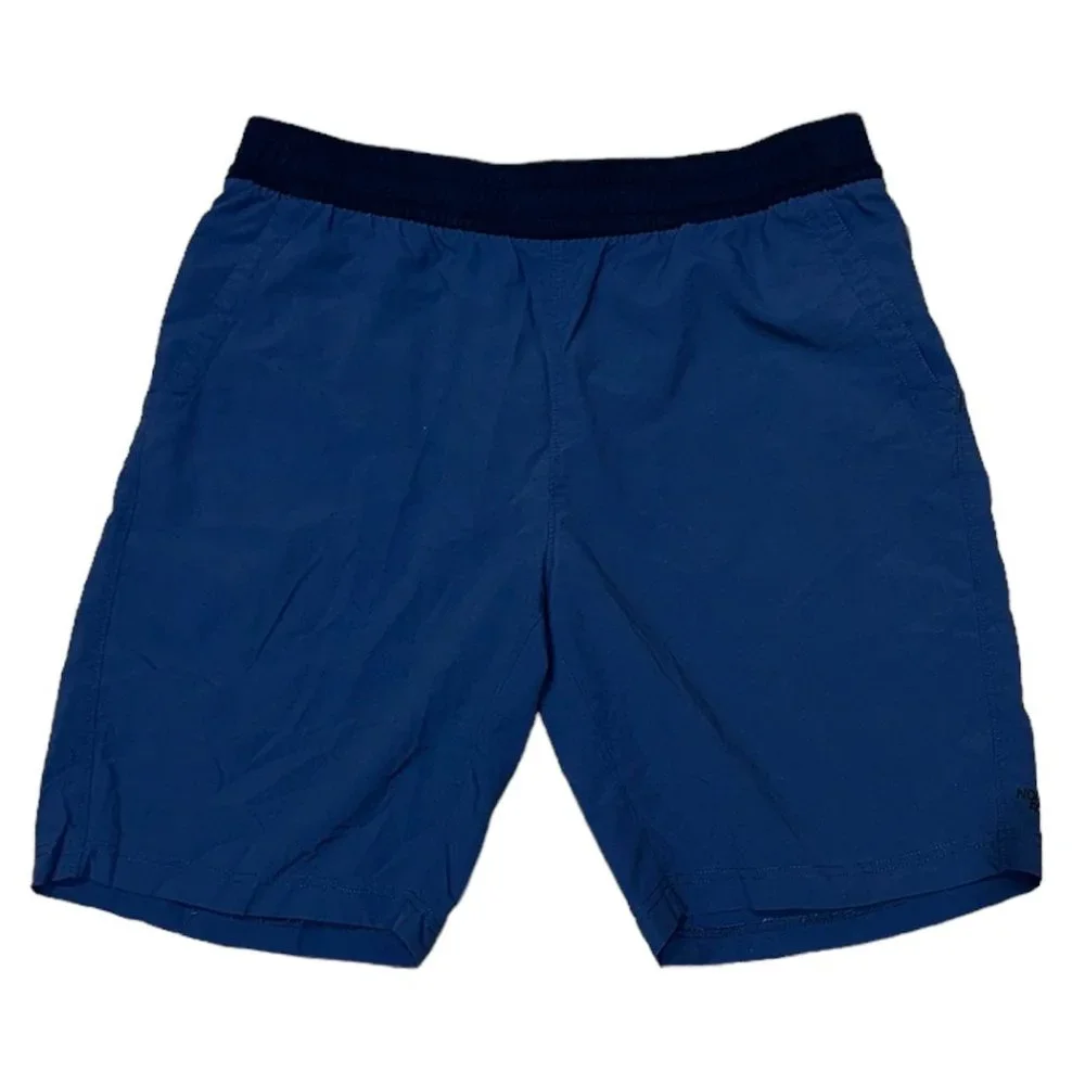 Men's The North Face Nylon Athletic Shorts Navy Blue Size‎ Large